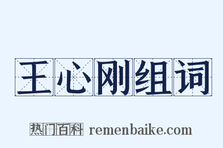 王心刚组词是什么意思的图片